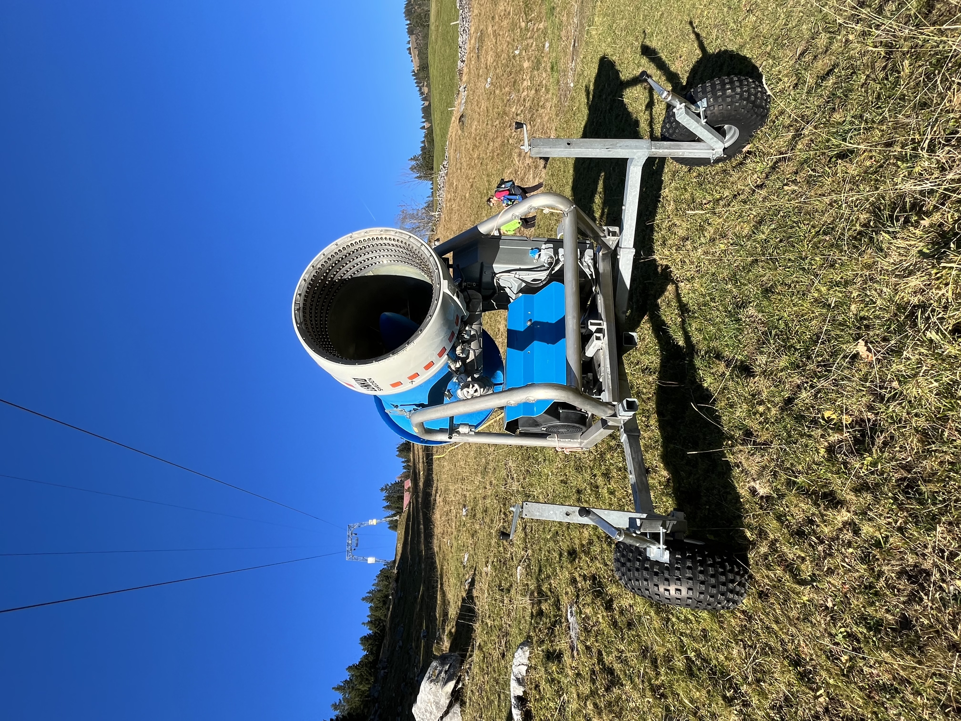 Vorbereitungen zur Beschneiung im Vorwinter