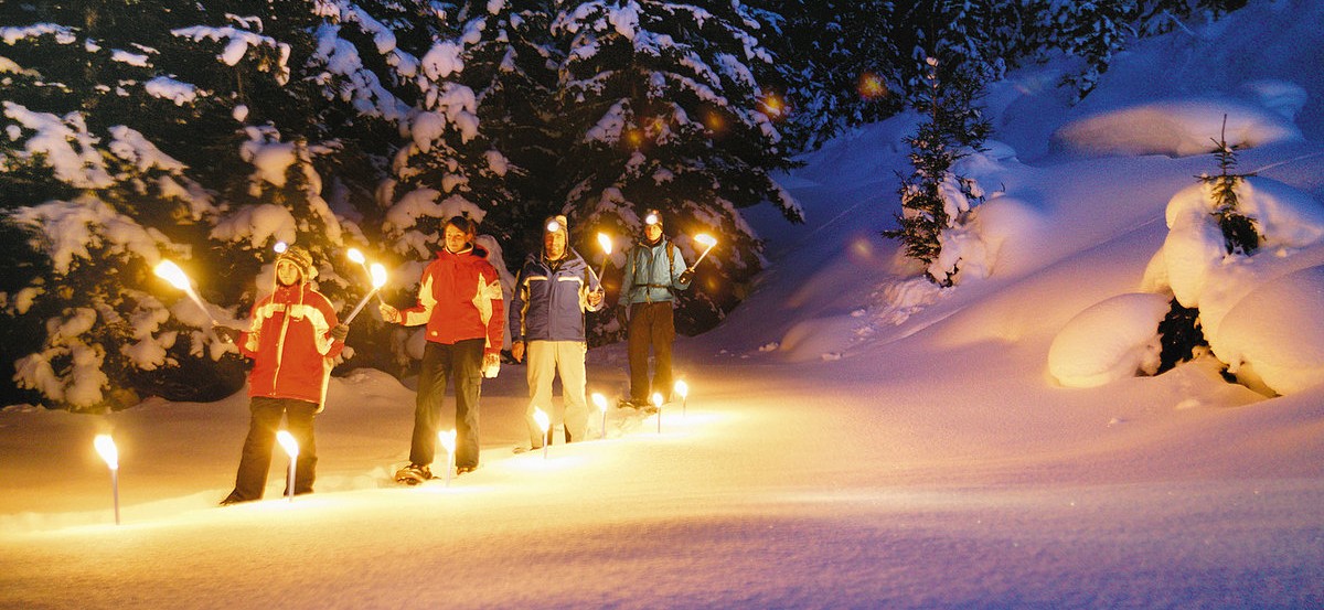 Fackelwanderung mit Fondue