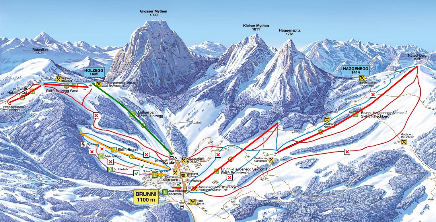 Pistenplan Brunni-Alpthal