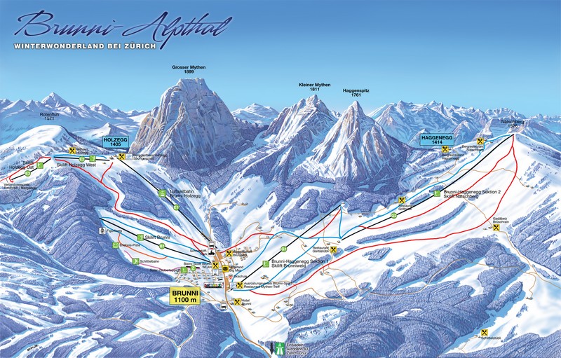 Pistenplan Brunni-Alpthal