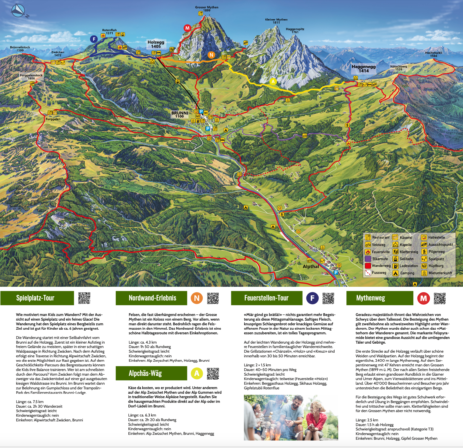Wandergebiet Vor Den Toren Z richs Brunni Alpthal