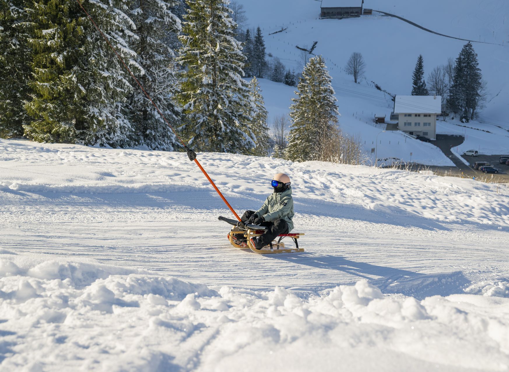 Skilift-Schlitteln