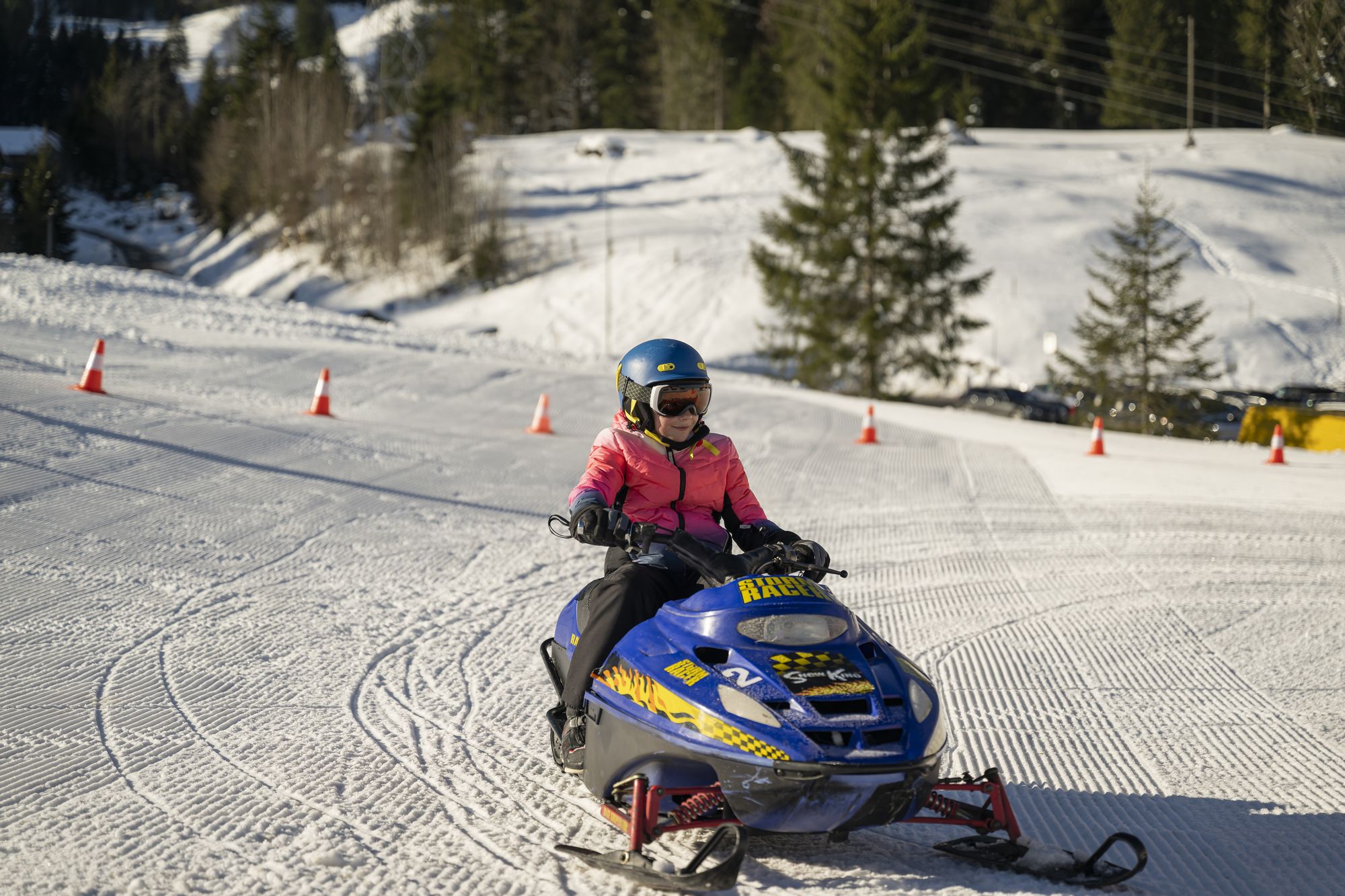 Schneetöff-Park für Kids