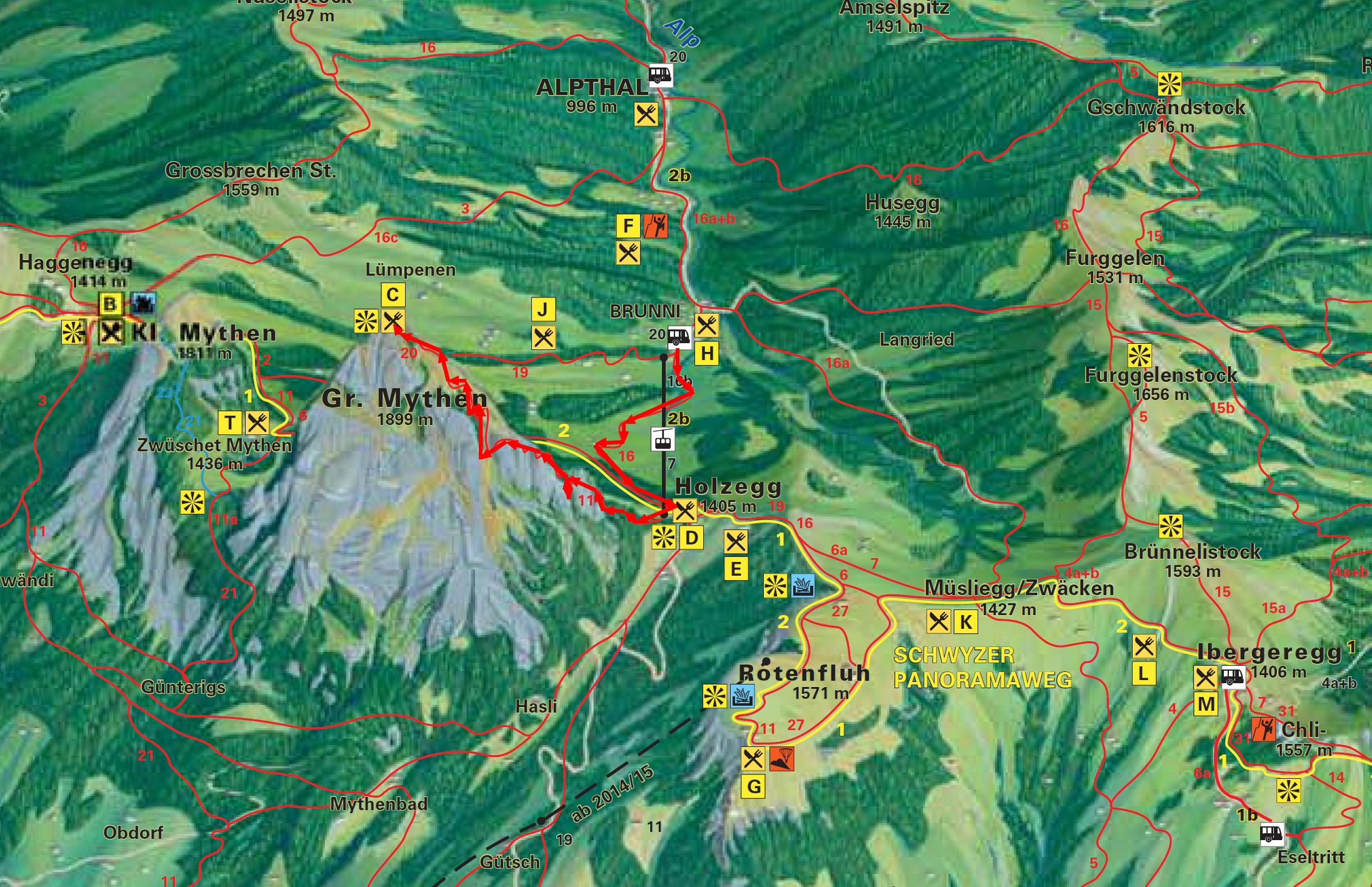 Mythenweg Wanderung Auf Den Grossen Mythen Brunni Alpthal